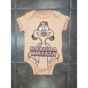 Disney The Lion King 0-3 Months, Onesie, Brown, Baby Clothing jumpsuit, Bodysuit